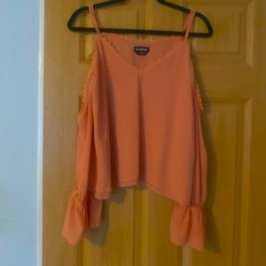 Bebe off the shoulder shirt